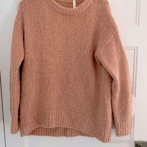 Oversized wool sweater - pinkish